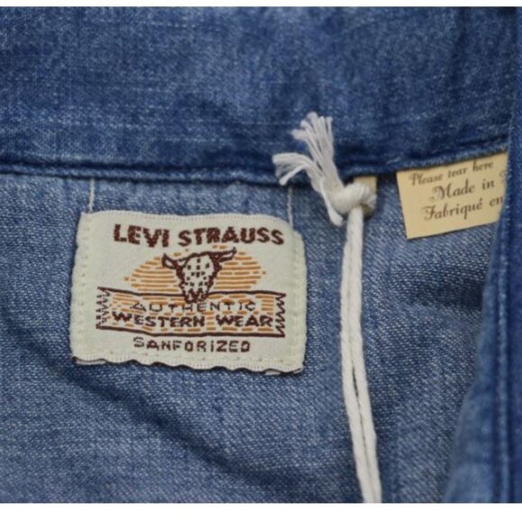 Levi's Vintage Clothing Shorthorn Sawtooth Western Shirt Men's Size S LVC Denim - Picture 7 of 15